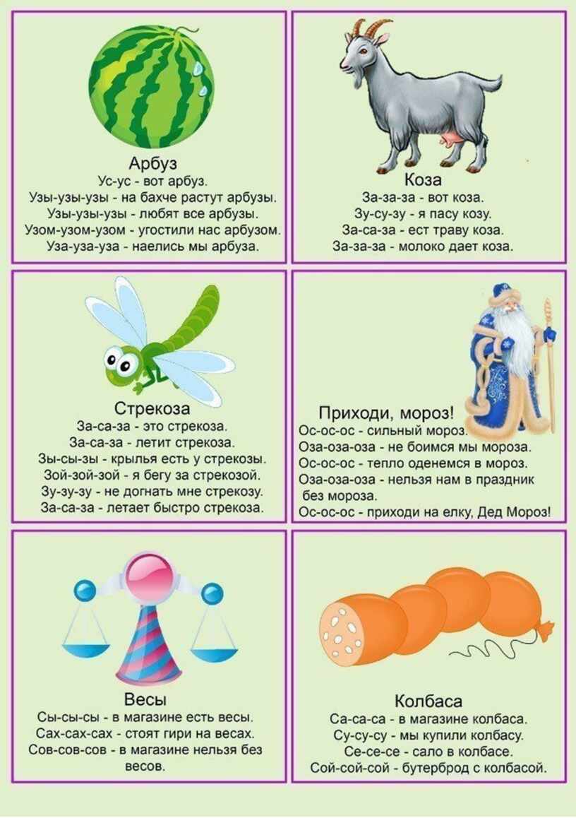 Автоматизация звуков с-з-ц  | логопедия для всех