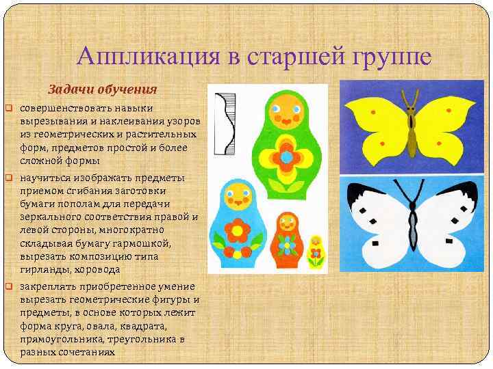 Аппликация в детском саду как вид изо-деятельности