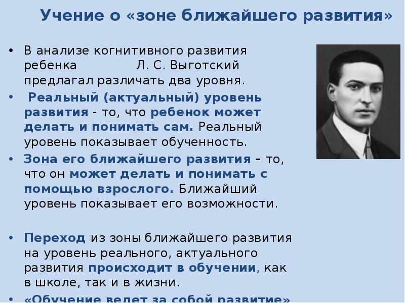 Игра с точки зрения л. с. выготского