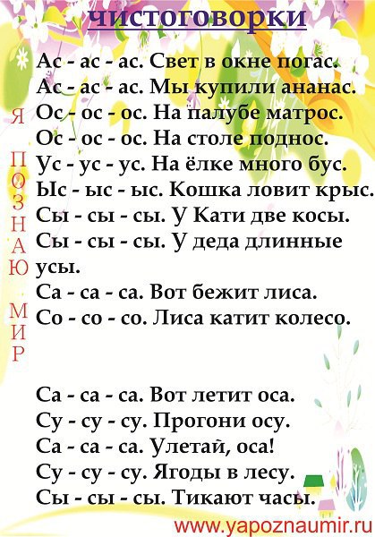 Документ представляет собой подборку картинок содержащих в своем названии звуки с с сортированных по лексическим темам Овощи Фрукты Насекомые Цветы Посуда и др