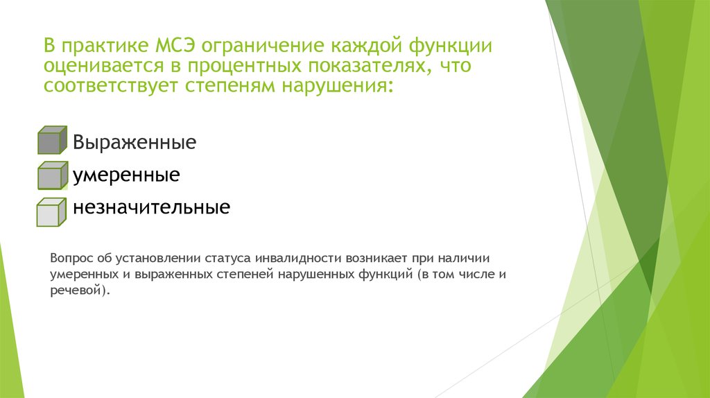 В статье рассмотрен вопрос о диагностике речевых нарушений с точки зрения проведения медико социальной экспертизы