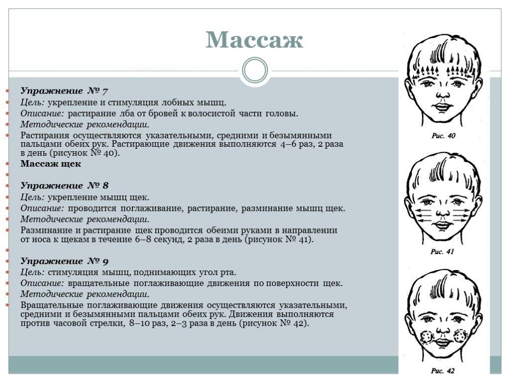 Массаж для развития речи