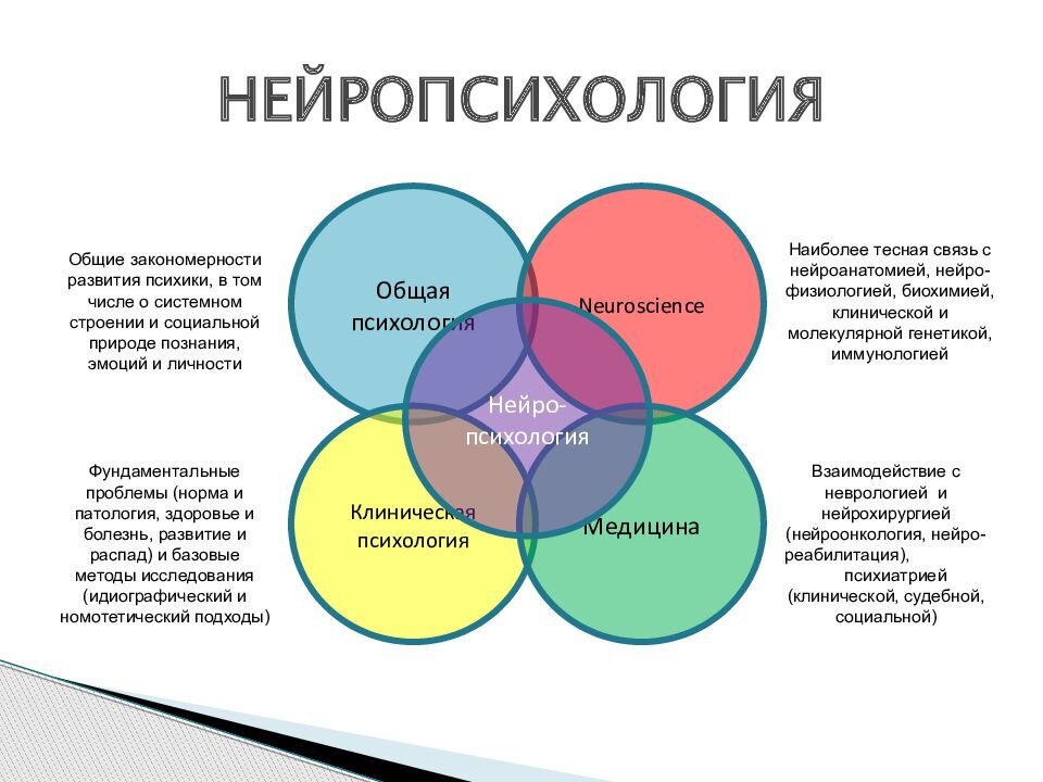 Предмет, задачи нейропсихологии презентация, доклад