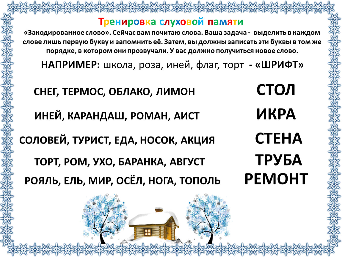 Игры на развитие речи, мышления у детей 4-8 лет