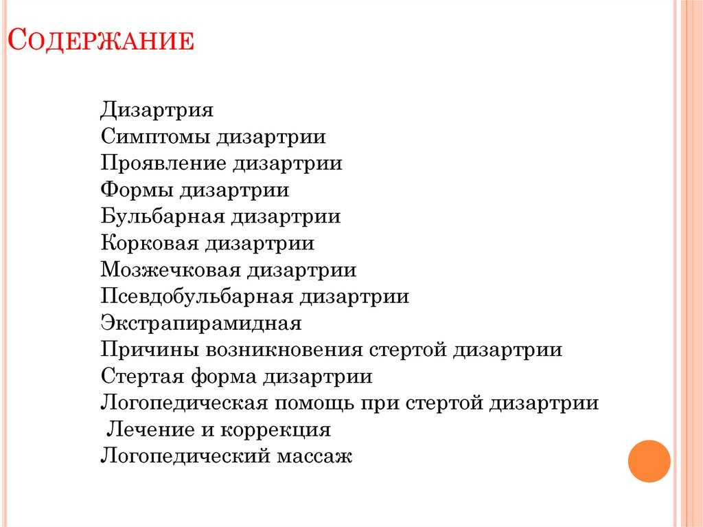 Дизартрия