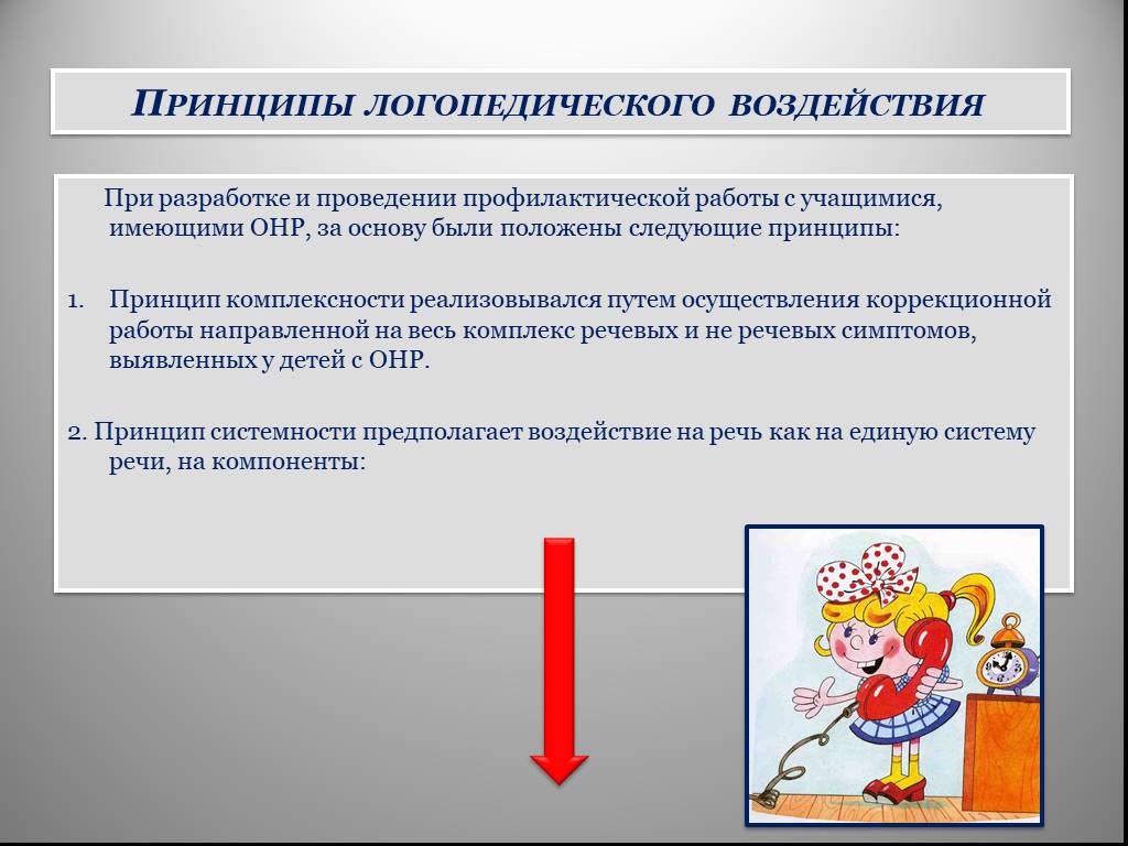 Принципы организации обучения детей