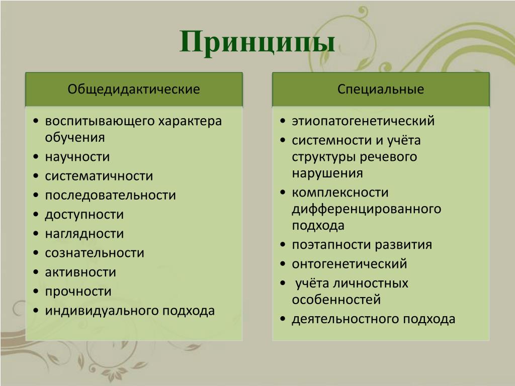 Принципы обучения детей дошкольного возраста