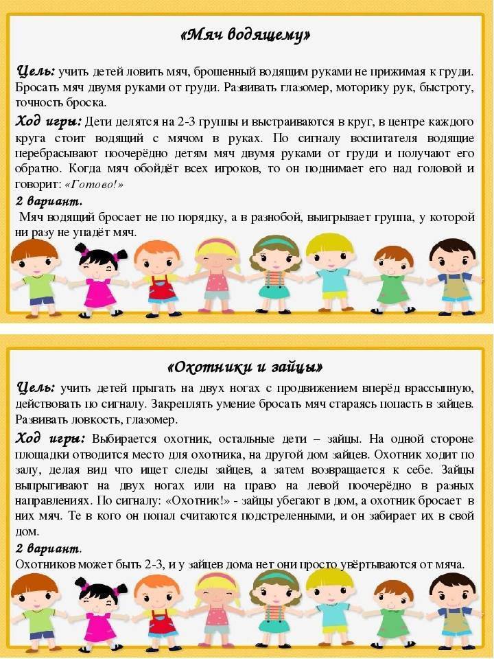 Игры в детском саду в подготовительной группе