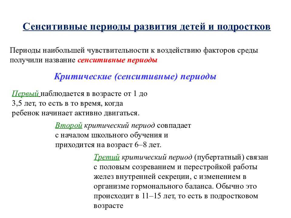 Сенситивные периоды развития ребенка — почему об этом так важно знать | счастливые родители