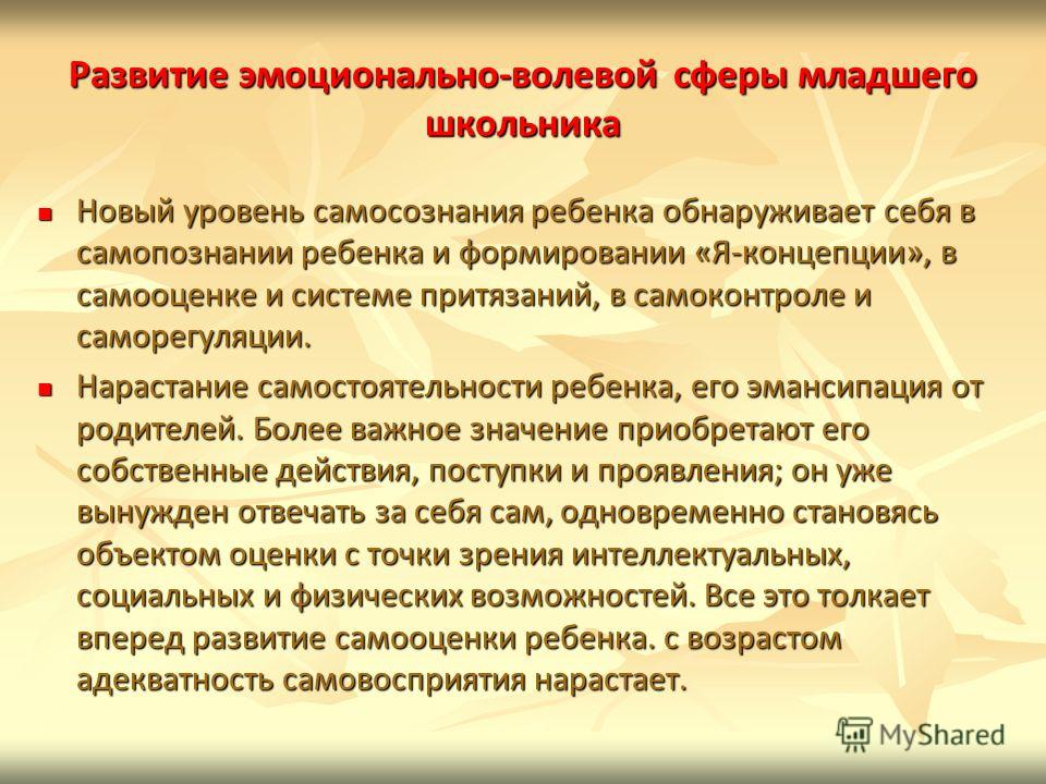 Выявление и коррекция нарушений эмоционально-волевой сферы у младших школьников - мцоип