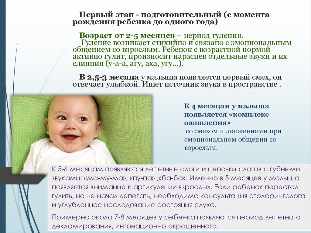 Когда ребенок начинает агукать, гулить, лепетать – во сколько месяцев / mama66.ru