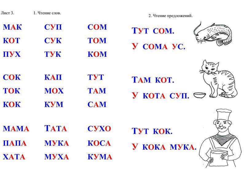 Как научить ребёнка читать по слогам в домашних условиях в 7 лет (1 класс)?